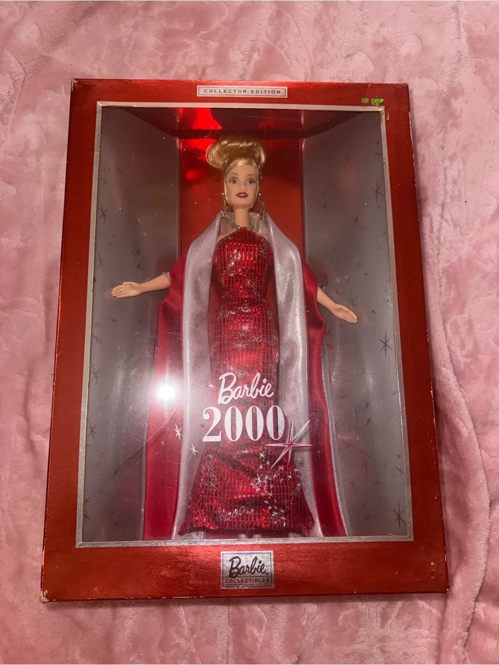 Barbie 2000 Collector Edition Red and Silver Gown Doll